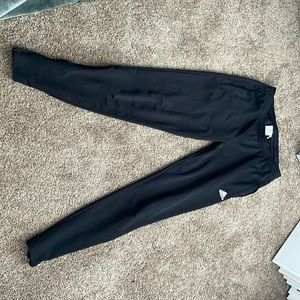 black adidas soccer pants